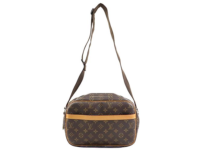 Borsa a tracolla Louis Vuitton Monogram Reporter PM Marrone - vista 2