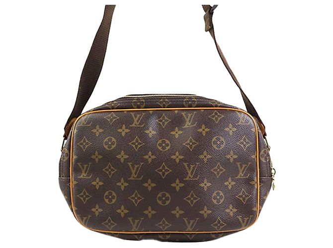 Borsa a tracolla Louis Vuitton Monogram Reporter PM Marrone - vista 3