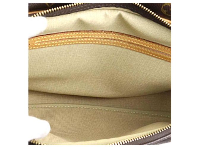 Borsa a tracolla Louis Vuitton Monogram Reporter PM Marrone - vista 5
