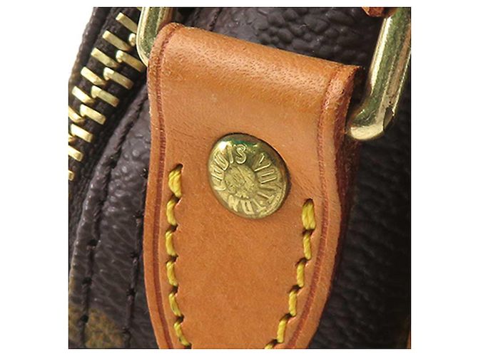 Borsa a tracolla Louis Vuitton Monogram Reporter PM Marrone - vista 8