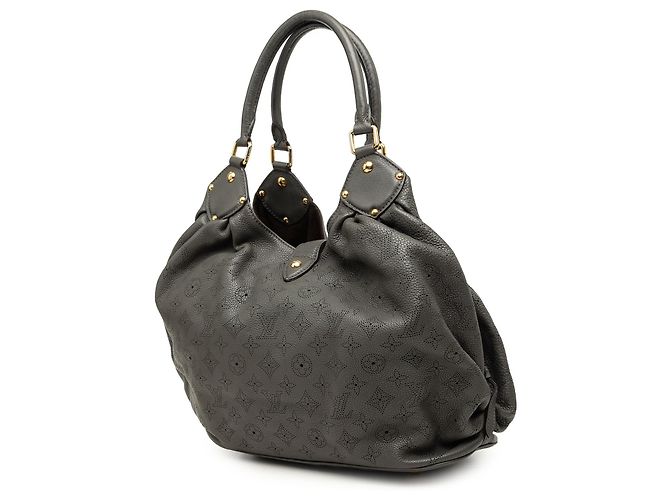 Borsa Hobo Louis Vuitton Monogram Mahina L Grigia Grigio - vista 2