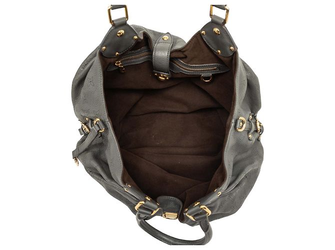 Borsa Hobo Louis Vuitton Monogram Mahina L Grigia Grigio - vista 4