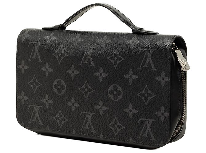 Louis Vuitton Monogram Eclipse Zippy XL Geldbörse Lang Schwarz - Ansicht 2