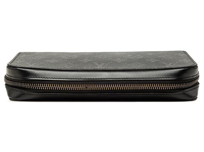 Louis Vuitton Monogram Eclipse Zippy XL Geldbörse Lang Schwarz - Ansicht 3
