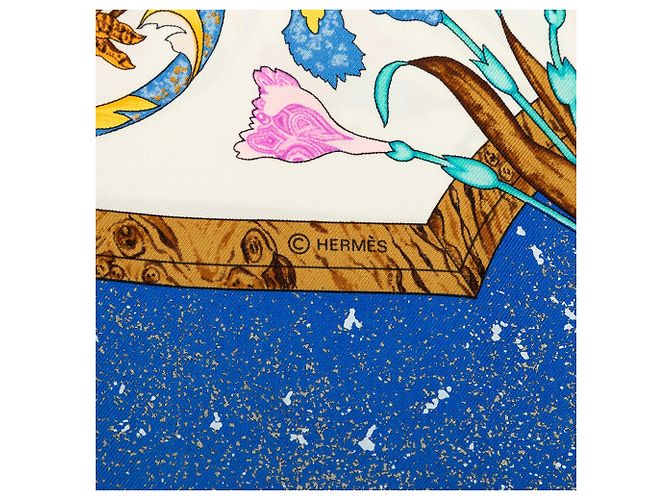Hermès Pierres d Orient et d Occident Seidentuch weiß 90 - Ansicht 2