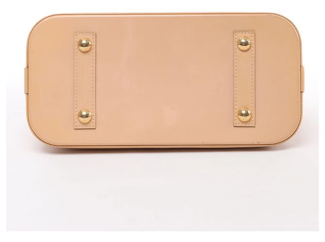Borsa Louis Vuitton Alma PM Vernis in Beige M90170 - vista 8
