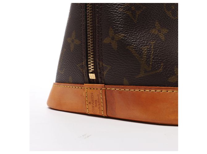 Borsa a mano Louis Vuitton Alma Monogram Canvas in marrone M51130 - vista 12