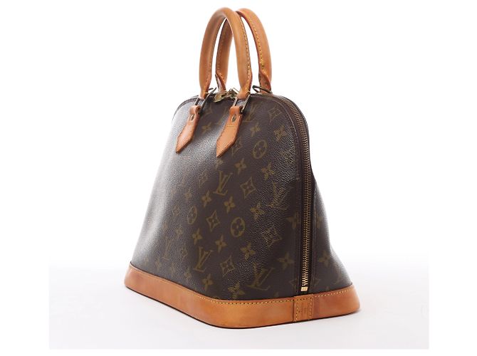 Borsa a mano Louis Vuitton Alma Monogram Canvas in marrone M51130 - vista 2