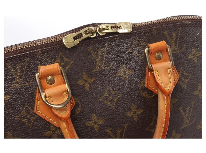 Borsa a mano Louis Vuitton Alma Monogram Canvas in marrone M51130 - vista 7