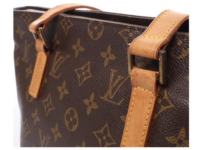 Borsa a tracolla Louis Vuitton Cabas Piano Monogram Canvas in marrone M51148 - vista 10