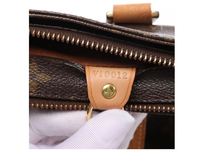 Borsa a tracolla Louis Vuitton Cabas Piano Monogram Canvas in marrone M51148 - vista 12