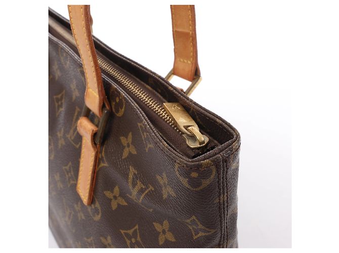 Borsa a tracolla Louis Vuitton Cabas Piano Monogram Canvas in marrone M51148 - vista 4