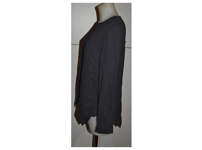 Top Emporio Armani de seda gris - vista 3