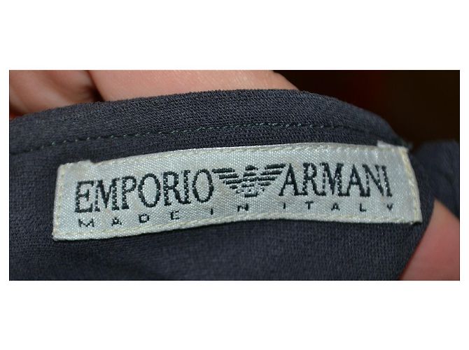 Top Emporio Armani de seda gris - vista 5