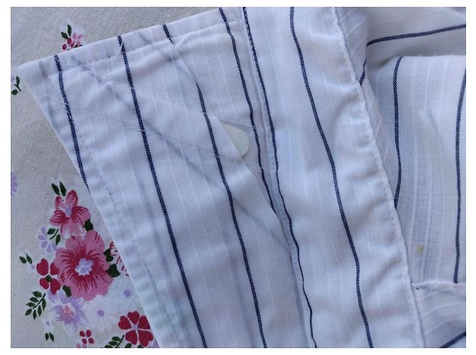 Camisa Christian Dior de algodón con rayas azules Blanco - vista 14