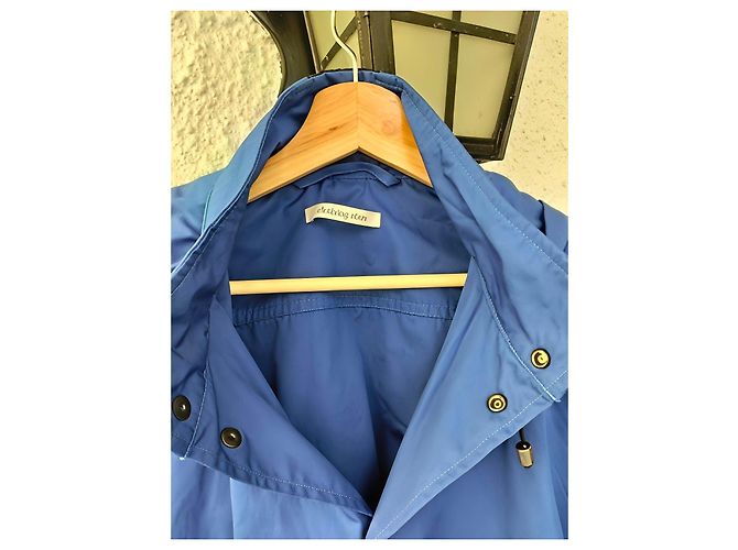 Autre Marque Blaue kurze Jacke mit Kapuze - Ansicht 2