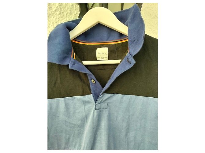 Polo a Righe Paul Smith Nero Bianco Blu Verde - vista 2
