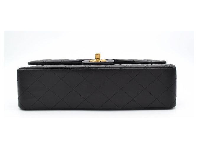 Timeless Borsa Chanel Classic Double Flap Nero Pelle d'Agnello - vista 7