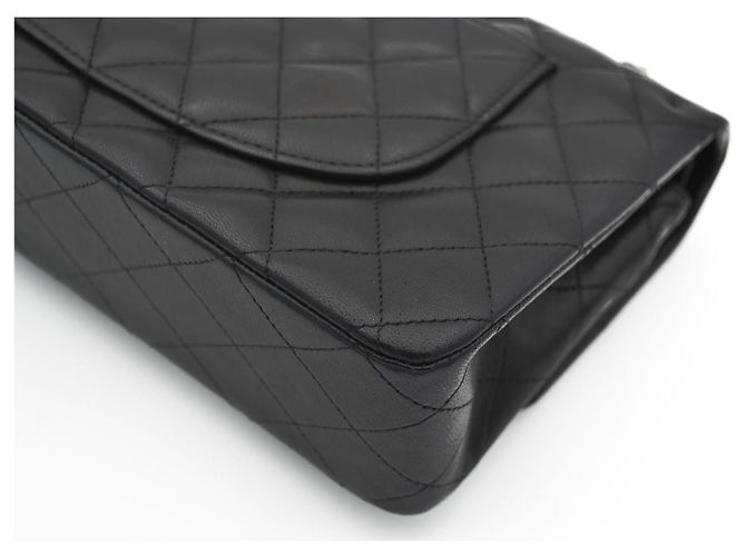 Timeless Chanel Classic Flap Medium Tasche Schwarz Leder - Ansicht 10