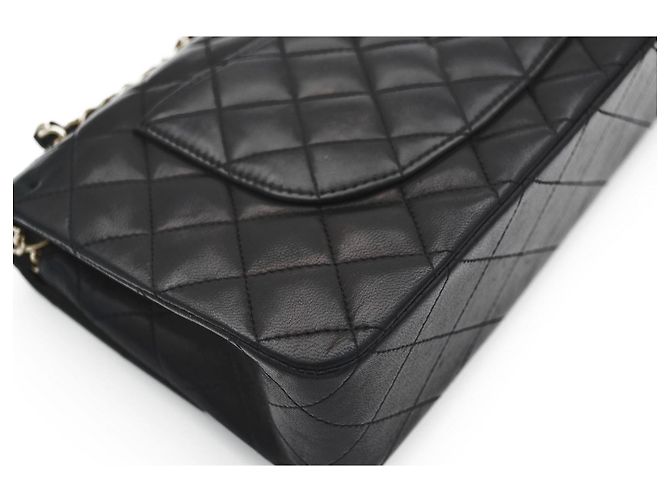 Timeless Chanel Classic Flap Medium Tasche Schwarz Leder - Ansicht 9