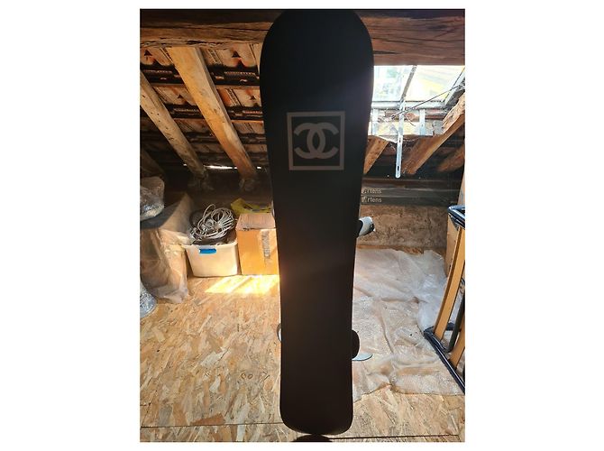 Chanel Black Snowboard with Carrying Case - view 10