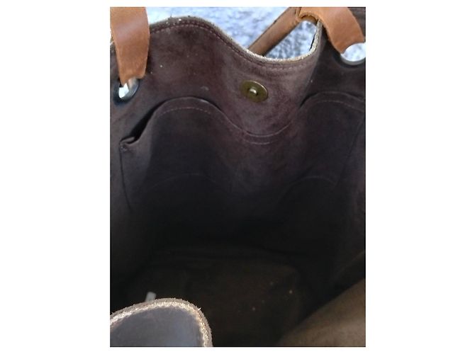 Autre Marque Borsa Tote Fly London Pelle Marrone Perforata - vista 10