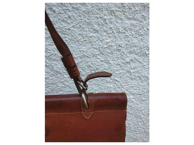 Borsa a tracolla Dries Van Noten in pelle marrone - vista 7