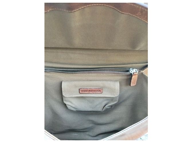 Borsa a tracolla Dries Van Noten in pelle marrone - vista 8