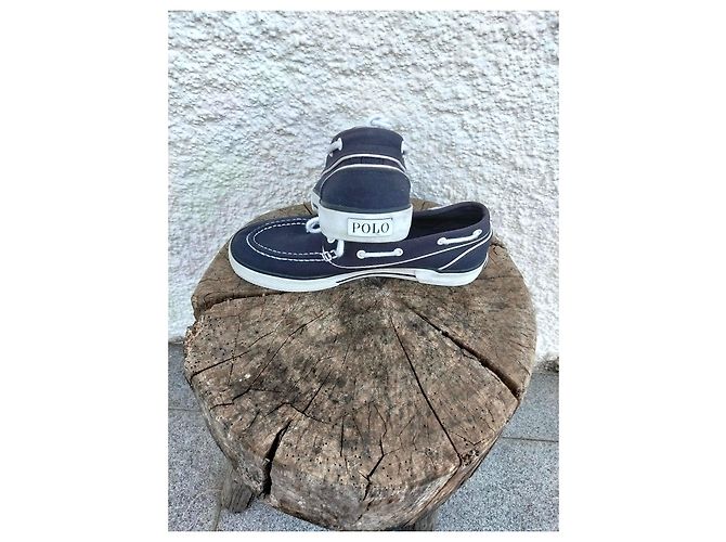 Polo Ralph Lauren Scarpe da Barca Blu - vista 3