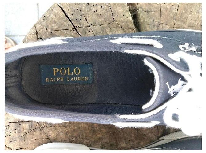 Polo Ralph Lauren Scarpe da Barca Blu - vista 4