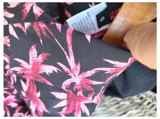 Paul Smith Kurzarmhemd mit Palmenprint Schwarz Pink - Ansicht 3