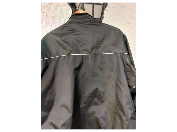 Belstaff Black Polyester Coat with Plaid Lining - view 8