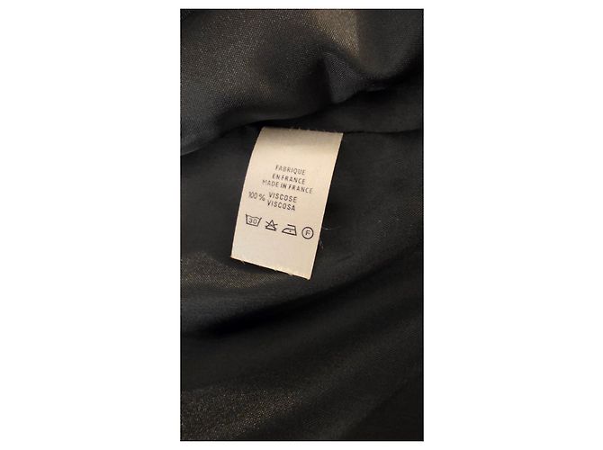 Completo Cacharel in Viskose a Pois Giacca e Gonna Nero Bianco - vista 7