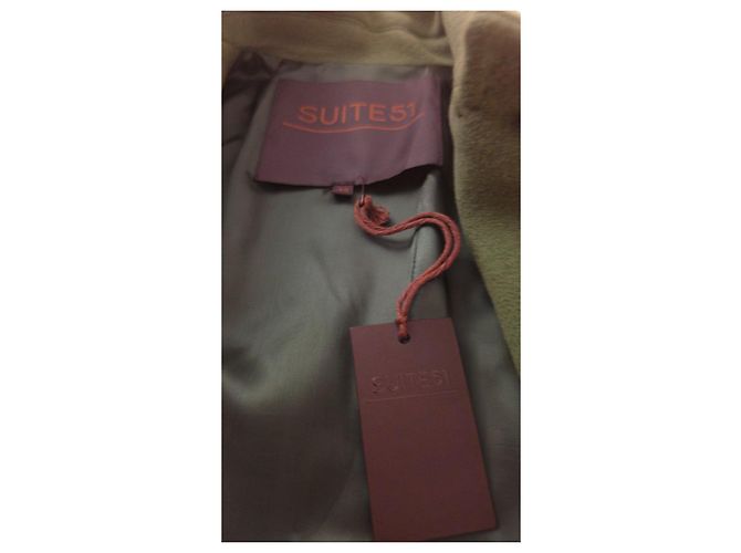 Autre Marque Abrigo SUITE 51 verde de lana virgen y cashmere Verde claro - vista 2