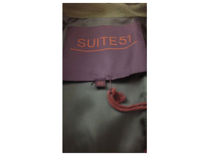 Autre Marque Abrigo SUITE 51 verde de lana virgen y cashmere Verde claro - vista 3