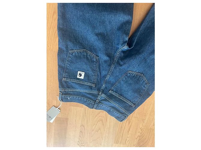 Autre Marque Carhartt weite blaue Baumwolljeans - Ansicht 5