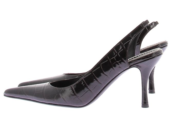 Magda Butrym Slingback con effetto coccodrillo Nero - vista 2