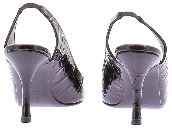 Magda Butrym Slingback con effetto coccodrillo Nero - vista 7
