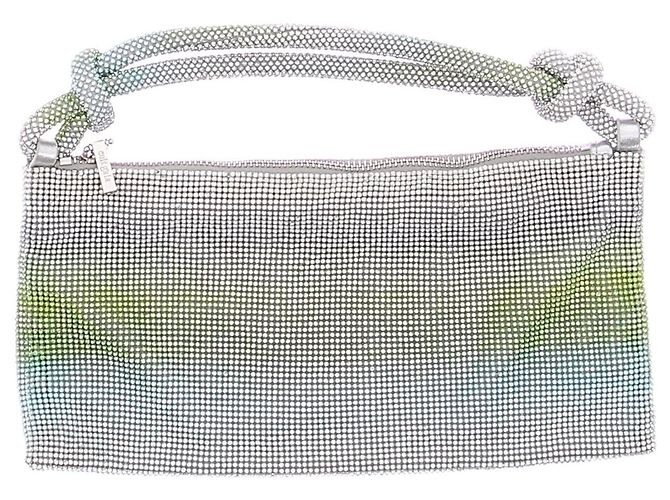 Cult Gaia Borsa in strass verde sfumato - vista 2