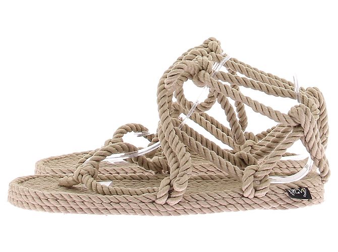 Autre Marque Sandali stringati beige "Romano" - vista 2