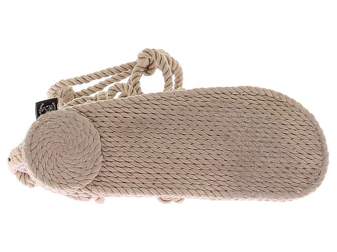Autre Marque Sandali stringati beige "Romano" - vista 4