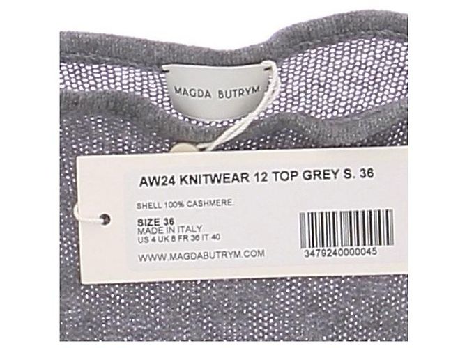 Magda Butrym Graues Kaschmir-Top - Ansicht 5