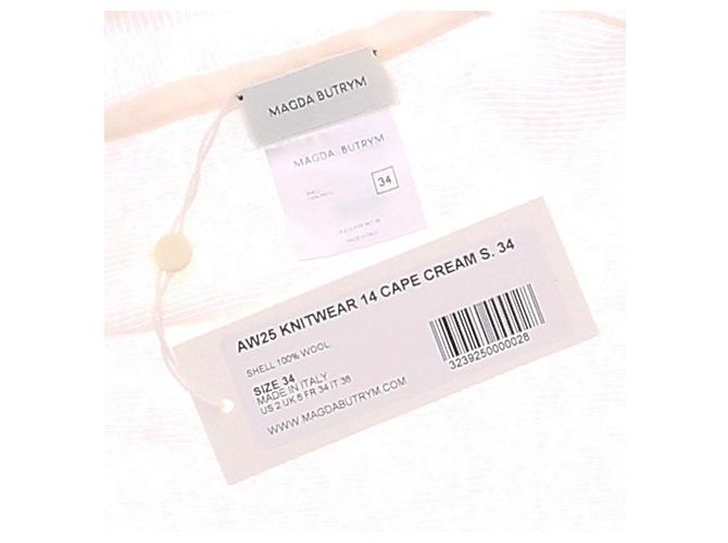 Magda Butrym Capa de lana beige - vista 5