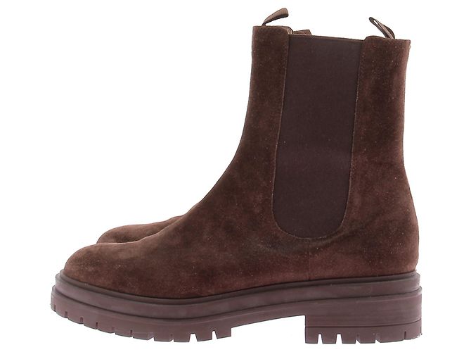 Gianvito Rossi Stivali CHESTER in marrone - vista 2