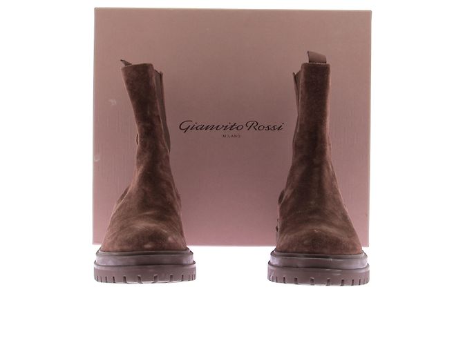 Gianvito Rossi Stivali CHESTER in marrone - vista 8