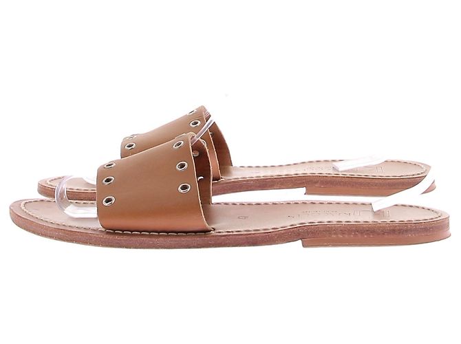 Autre Marque K.JACQUES Leder Mules Camel Kamel - Ansicht 2