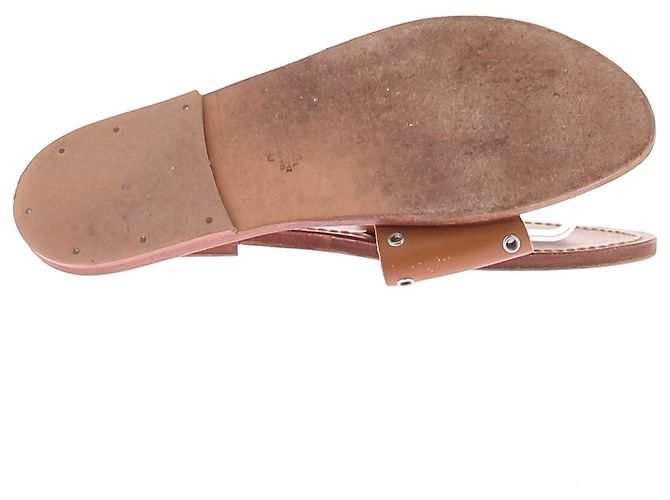 Autre Marque K.JACQUES Leder Mules Camel Kamel - Ansicht 5