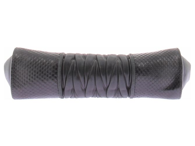 Miu Miu Borsa a pochette in pelle nera Nero - vista 4