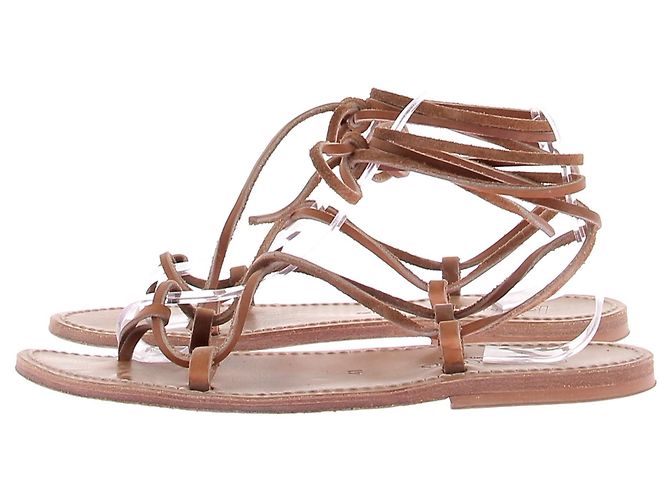 Autre Marque Sandali Bikini - Pelle Pul Naturale Marrone - vista 2