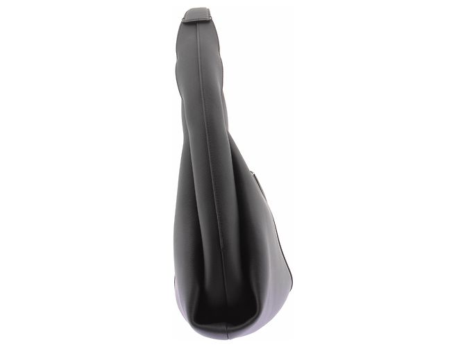 Borsa Shuldo Polène in pelle grigia Grigio - vista 5